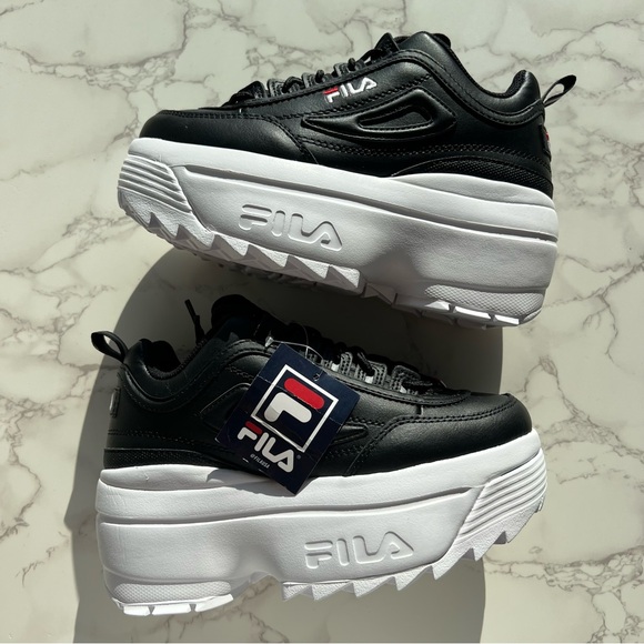 Women’s Fila Disruptor Platform Wedge 🖤 - Picture 6 of 13